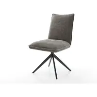DELIFE Draaistoel Lelio-Flex bouclé zacht mud kruisframe breed zwart 360° draaibaar rocker-functie pocketveer kern