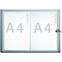 MAUL Extraslim binnenvitrine 2 x A4 aluminium