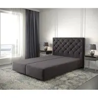 DELIFE Boxspring-frame Dream-Great 160x200 microvezel zwart