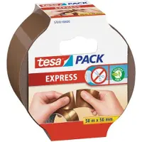 TESA Verpakkingstape Laag Geluidsniveau Express Bruin 50 mm (B) x 50 m (L) PP (Polypropeen)