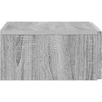 vidaXL Wandgemonteerde Zijtafel 59 x 34,5 x 17 cm Bewerkt hout