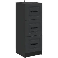 vidaXL Ladekast Zwart 33 x 34,5 x 87 cm Bewerkt hout