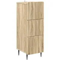 vidaXL Ladekast Sonoma Eiken 33 x 34,5 x 92 cm Bewerkt hout