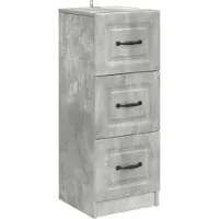 vidaXL Ladekast Betongrijs 33 x 34,5 x 87 cm Bewerkt hout