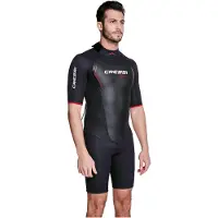 Cressi Altum 3 Mm Short Sleeve Shorty Zwart 3XL Man