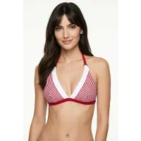 JOOP! Bikinitop ' Streifen ' rood / wit