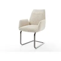 DELIFE Sledemodel Zoa-Flex koord beige sledemodel vlak grafiet pocketveer kern