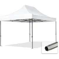 TOOLPORT 3x4,5 m Easy up partytent, PREMIUM staal 40mm, wit