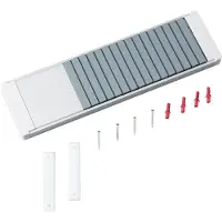 Ultradex T-kaartenbord 20 Sleuven Zilver 8,4 x 51 cm