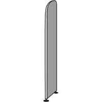 Kerkmann Büromöbelfabrik Gemelamineerde spaanplaat Kastonderdeel 19 x 325 x 1.900 mm Wit