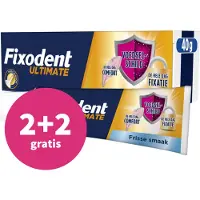 Fixodent 2+2 Gratis: Kleefpasta Ultimate Fresh 40 Gr