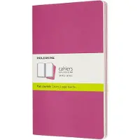 Moleskine Cahier Journals - Large - Blanco - Roze - set van 3