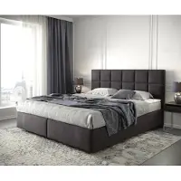 DELIFE Boxspringbed Dream-Fine 180x200 microvezel zwart