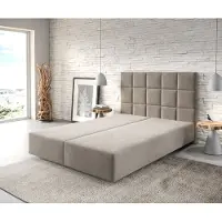 DELIFE Boxspring-frame Dream-Fine 140x200 microvezel beige
