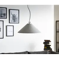 DELIFE Hanglamp Fatua 40 cm Beton 60 W pendellamp lamp