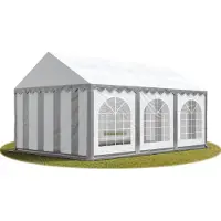 Sonstiges Partytent 3x6 m, PVC 750, met Grondframe, grijs wit