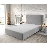 DELIFE Boxspringframe Dream-Well 120x200 cm Microvezel Grijs