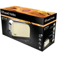 Russell Hobbs Colours Plus+ Classic Cream Long Slot Broodrooster