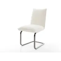 DELIFE Sledemodel Lelio-Flex bouclé zacht beige sledemodel vlak grafiet pocketveer kern