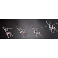 Mojawo 2 stuks LED-lichtslinger met hertenmotief, elk met 10 LED's