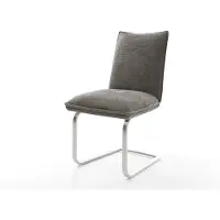 DELIFE Sledemodel Lelio-Flex bouclé zacht mud sledemodel vlak roestvrij staal pocketveer kern