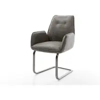 DELIFE Sledemodel Zoa-Flex microvelours grijs antiek sledemodel vlak grafiet pocketveer kern