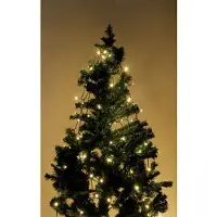 Mojawo XL Octopus-lichtketting, 176 LED's, geschikt voor binnen- en buitengebruik, warmwit, kerstboomketting, met timer
