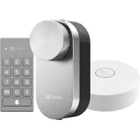 Ezviz DL01PRO Smart Lock with Multifunction Keyboard and A3 Home Gateway, Bluetooth with Remote Access, Keyless for Connected Home
