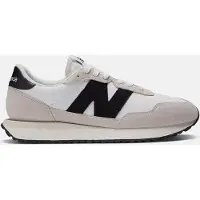 New Balance Heren Trainers 237 beige, wit (44), Plat, Veters, Casual MS237V1