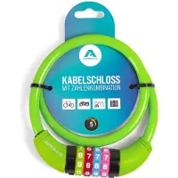 Apollo Kinderfietsenslot - ook voor scooters en loopfietsen - eenvoudig cijferslot voor kinderen, licht en veilig, scooterslot met code, zonder sleutel, ideaal scooter- & fietsaccessoire
