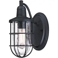 WESTINGHOUSE Wandlamp buiten Crestview, dimbaar, zwart, metaal, Industrieel design, Wandlamp buiten