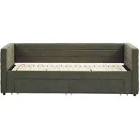 Vente-unique Bedbankje stof groen 2 x 80 x 200 cm CAMITY