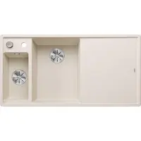 BLANCO AXIA III 6 S, spoelbak van Silgranit in de kleur softweiß (lichtbeige)