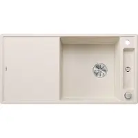 BLANCO Axia III XL 6 - Silgranit spoelbak, 100x51 cm, met afvoerbediening en toebehoren, InFino, zacht wit 527051