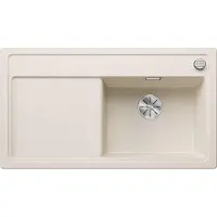 BLANCO Silgranit spoelbak, 915x510 mm, met afvoerbediening, InFino, zacht wit