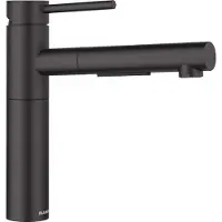 BLANCO Zwarte, matkeukenmengkraan met handdouche, model ALTA-S II, artikelnummer 527545