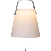 Star Trading LED solarhanglamp Solia, Ø 28 cm Solia, wit / opaal, Kunststof, Solar buitenverlichting