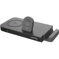 UNITEK MagMighty Combo 5, Interne oplader, USB, Draadloos opladen, Zwart