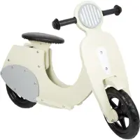 Small Foot Loopfiets - Bella Italia Cream Scooter - Houten speelgoed vanaf 3 jaar