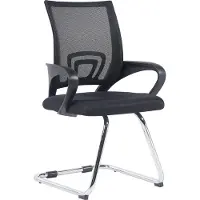 CLP Eureka schommelstoel met netstof bekleding en armleuningen, zwart
