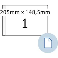 Herma Etiket 8493 A5 EXPR 1.000 205x148.5mm wit 1000 stuks