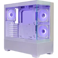 Cooler Master Elite 690 Midi-tower PC-behuizing Wit 3 voorgeïnstalleerde LED-ventilators, Zijvenster