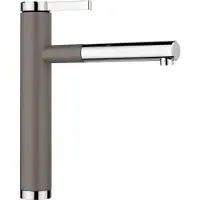BLANCO LINEE-S, SILGRANIT-look, tweekleurig, vulkanisch grijs/chroom