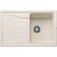 BLANCO SONA 45 S, spoelbak van Silgranit in de kleur softweiß (lichtbeige)