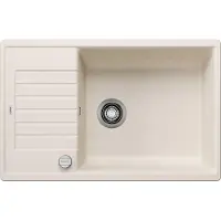 BLANCO ZIA XL 6 S Compact, spoelbak van SILGRANIT in de kleur softweiß (lichtbeige)