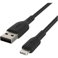 Belkin Braided USB-A-naar-Lightning 2 Meter Zwart