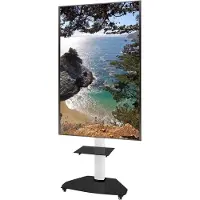 Techly ICA-TR3WH Mobiele TV Stand 37-70" tot 40kg verstelbaar 2 planken