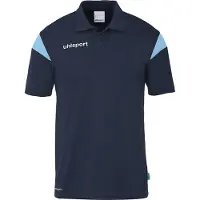 Uhlsport Squad 27 Short Sleeve Polo Blauw S Man