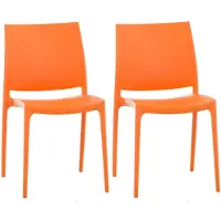 CLP Maya Set van 2 Stoelen oranje