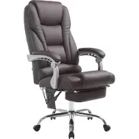 CLP Pacific V2 Bureaustoel - Massagefunctie - Kunstleder bruin